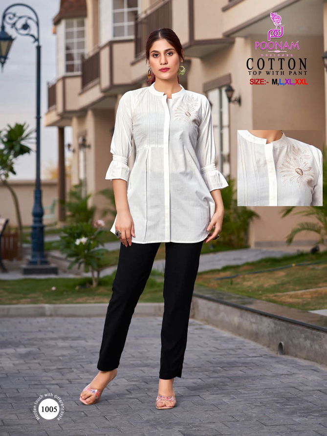 Poonam Cotton Ladies Top With Bottom Catalog